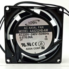 ADDA AA8252HB-AW Cabinet Ventilation Axial Flow Fan Replacement