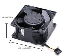NMB 08038DA-12S-EWE Large Air Volume Violence PWM Fan Replacement