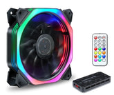 SXDOOL 8-in-1 Remote Computer Case RGB LED Fan Replacement