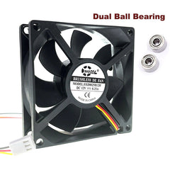 SXDOOL SXD8025B12H 3 Wire 3-P High Speed Computer Server Fan Replacement
