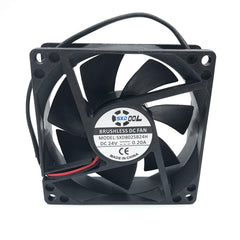SXDOOL SXD8025B24H Dual Ball Bearing Axial Case Fan Replacement