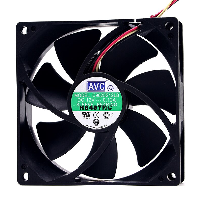 Avc Computer Fan AVC C9025S12LB Silent Computer Server Fan Replacement