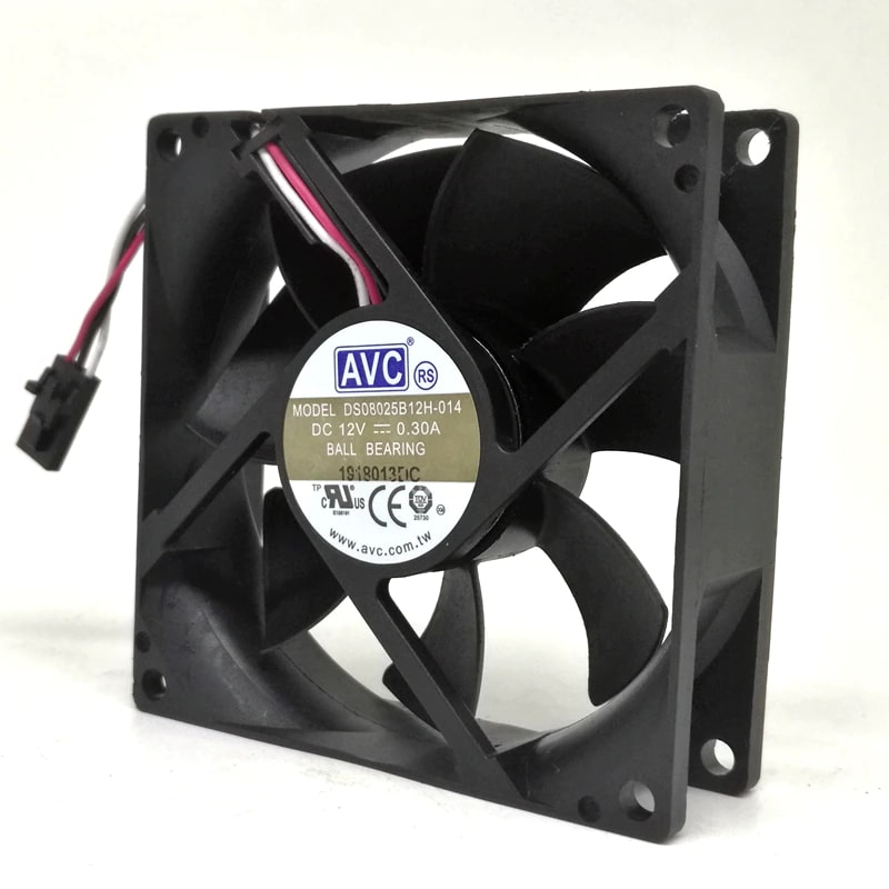 AVC DS08025B12H-014 Silent CPU Computer Chassis Fan Replacement