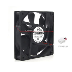 SXDOOL SXD12025B12H DC Brushless Powerful Fan Replacement
