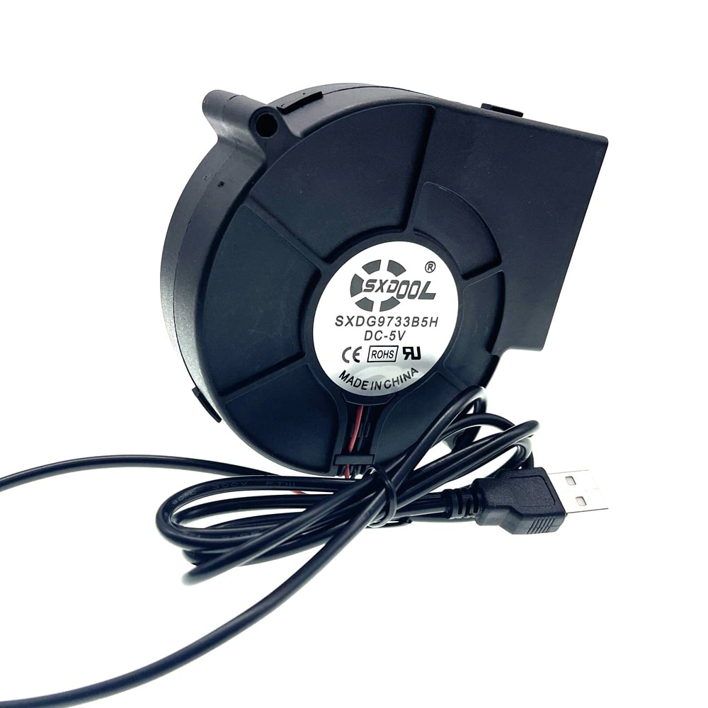 SXDOOL SXDG9733B5H USB Speed-Regulating With Small Turbine Air Collecting Duct Fan Replacement