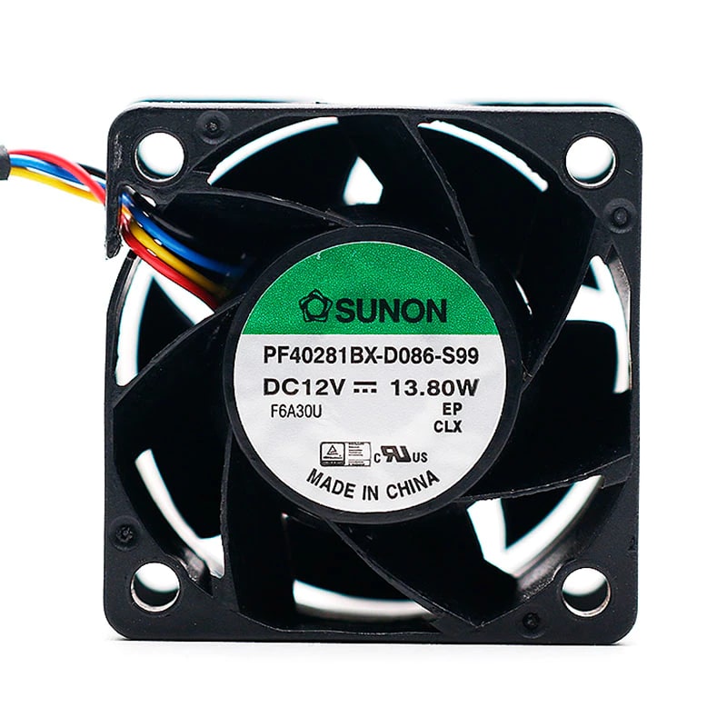 Sunon PF40281BX-D086-S99 4-Pin Axial Computer Server Fan Replacement