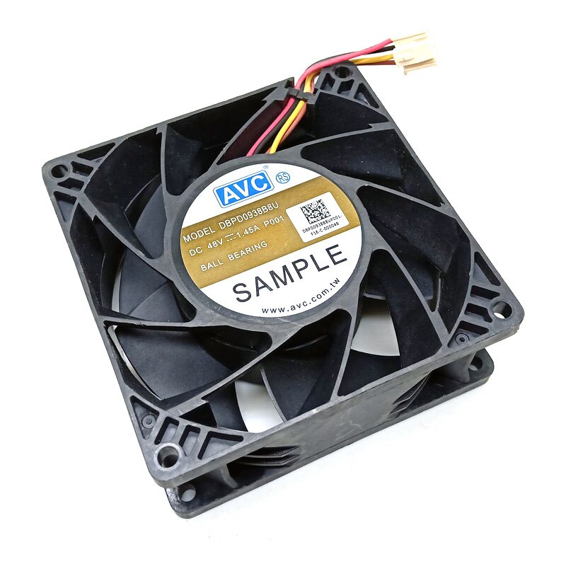 AVC DBP0938B8U 4 Wire PWM Temperature Control Inverter Fan Replacement